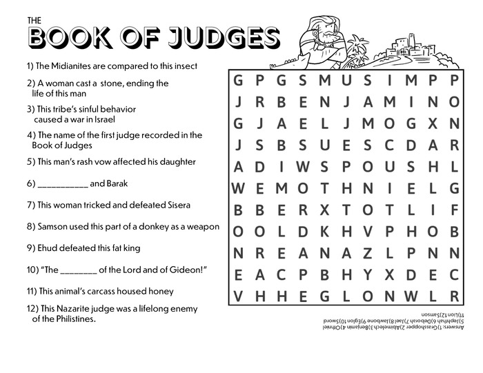 Word Search The Book of Judges